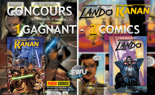 Concours 100% Star Wars : Kanan et Lando avec Panini Comics !