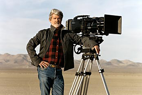 George Lucas sur le tournage de l'épisode II