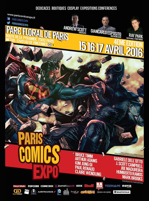 Affiche Paris Comics Con 2016 Affiche Paris Comics Con 2016