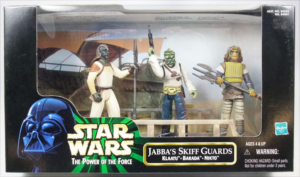 Star Wars Power Of The Force Movie Scene: Jabba'S Skiff Guards-Nikto, Barada, And Klaatu