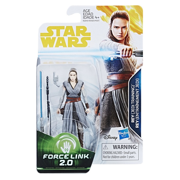 Action Figure Star Wars Rey (Jedi Training) – Serie Force Link 2.0, Dettaglio Autentico E Alta Qualità, Da Collezione