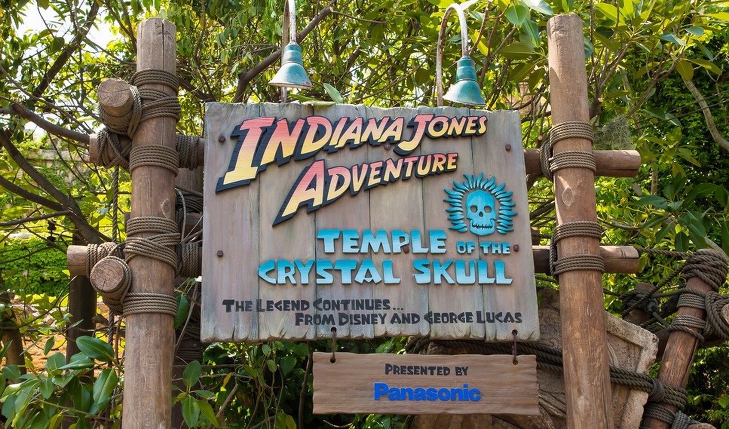 L'entrée d'Indiana Jones and the temple of the crystal skull