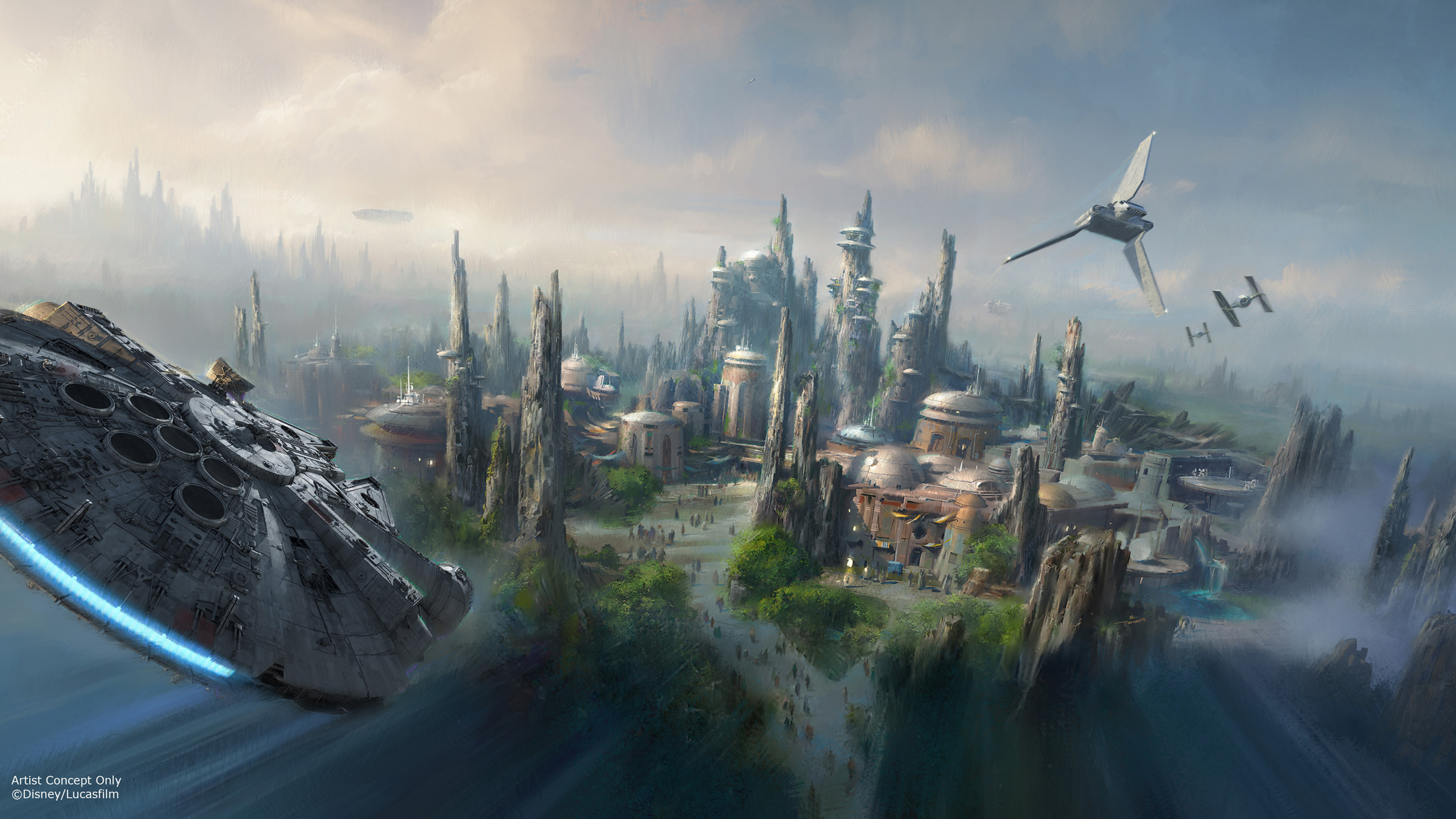 Artwork Star Wars Land D23 2015