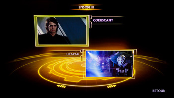 Menu épisode III Menu épisode III