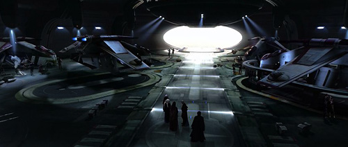 Le hangar du Temple Jedi