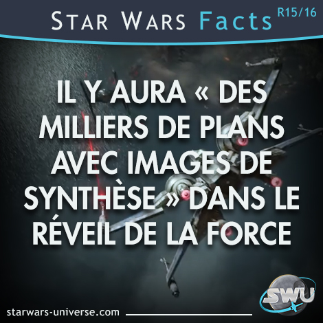 Star Wars : Le Réveil de la Force sortie le 16 décembre 2015