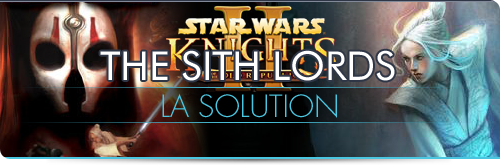Solution de KOTOR II : The Sith Lords