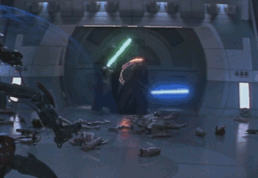 Les Jedi en pleine super-vitesse dans l'épisode 1 Les Jedi en pleine super-vitesse dans l'épisode 1
