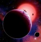 Vue d’artiste de Gliese 1214b