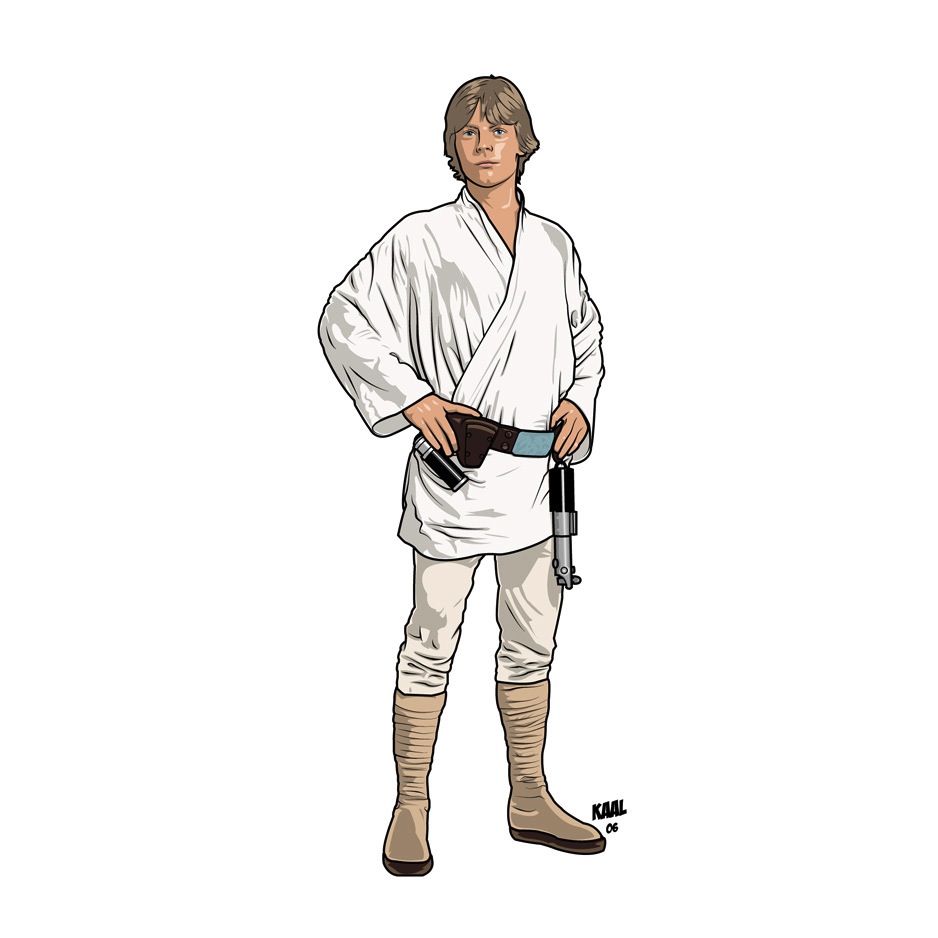 Luke Skywalker Dans Un Nouvel Espoir Fan Arts Star Wars