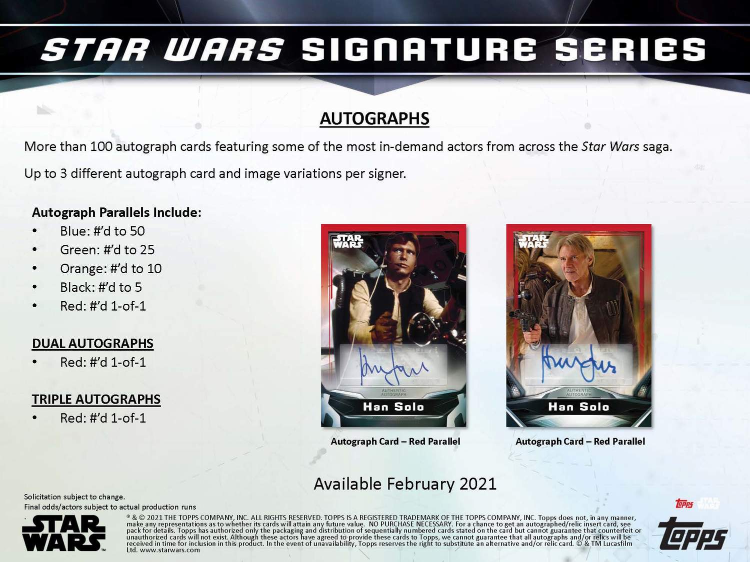 99 Star Wars Signature Series 2021 Purple Autograph A-NK2  Kellington as Klaud 