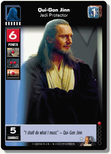 Qui-Gon Jinn (F) Card - Star Wars Trading Card Game