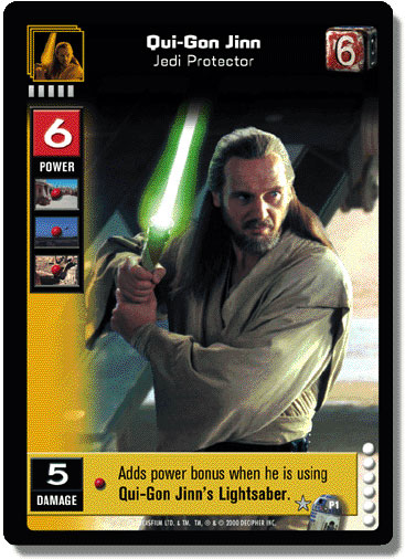 Qui-Gon Jinn (F) Card - Star Wars Trading Card Game