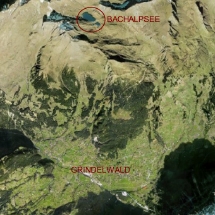 vue satellite du Bachalpsee et de Grindelwald