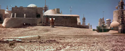 l'arrivée à Mos Eisley