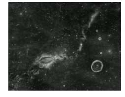 La mini-magnétospère de Reiner Gamma, sur la Lune. On voit qu'elle n'est pas liée au relief © NASA