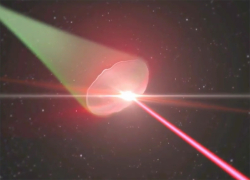 Le bouclier de plasma protège d'une attaque laser © vue d'artiste BAE System
